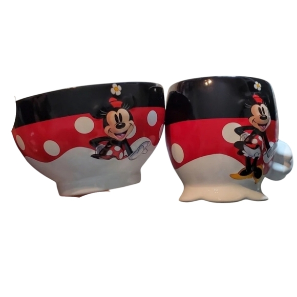 Disney 3D Minnie Mouse Mug & Bowl - Picture 1 of 8